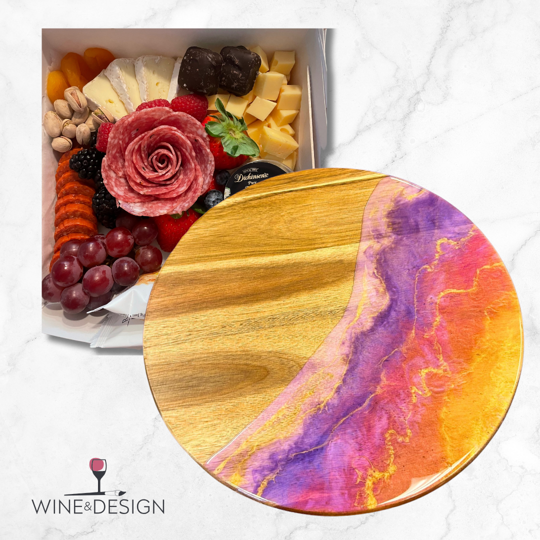 Charcuterie 101 & 14" Acacia Wood Lazy Susan