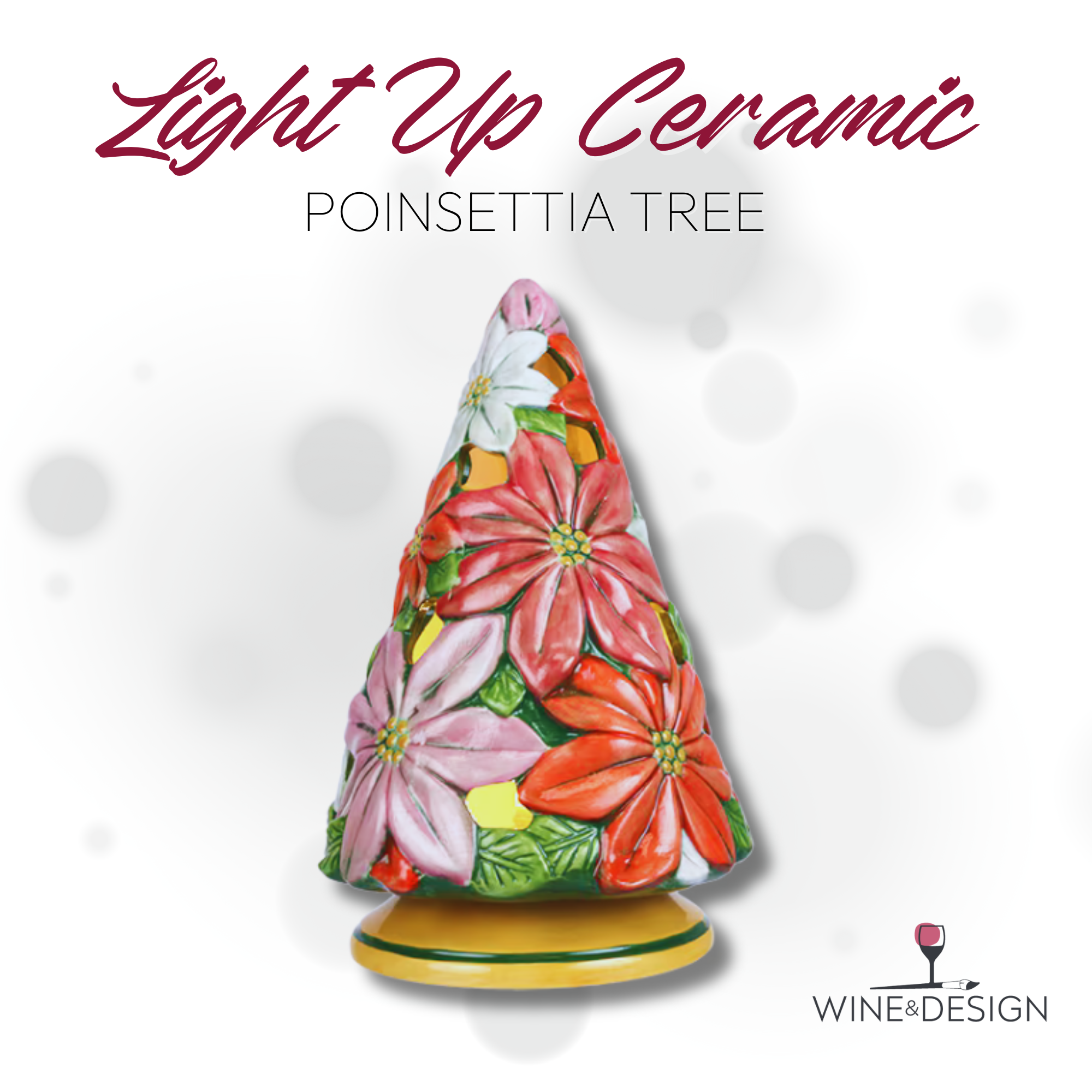 Light Up Poinsettia Tree