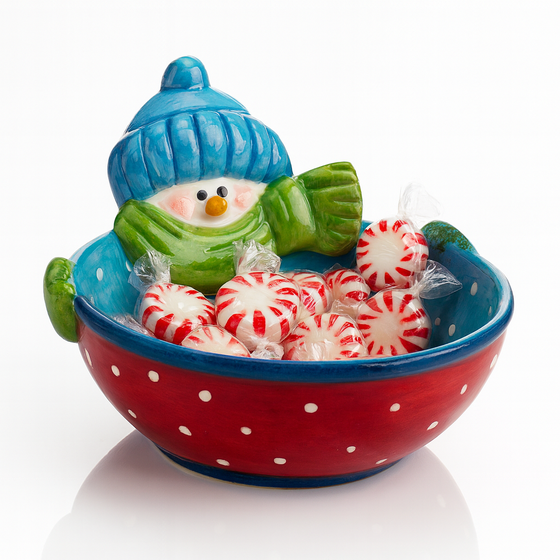 3 SPOTS LEFT: SPECIAL PRICE Cute Snowman Bowl