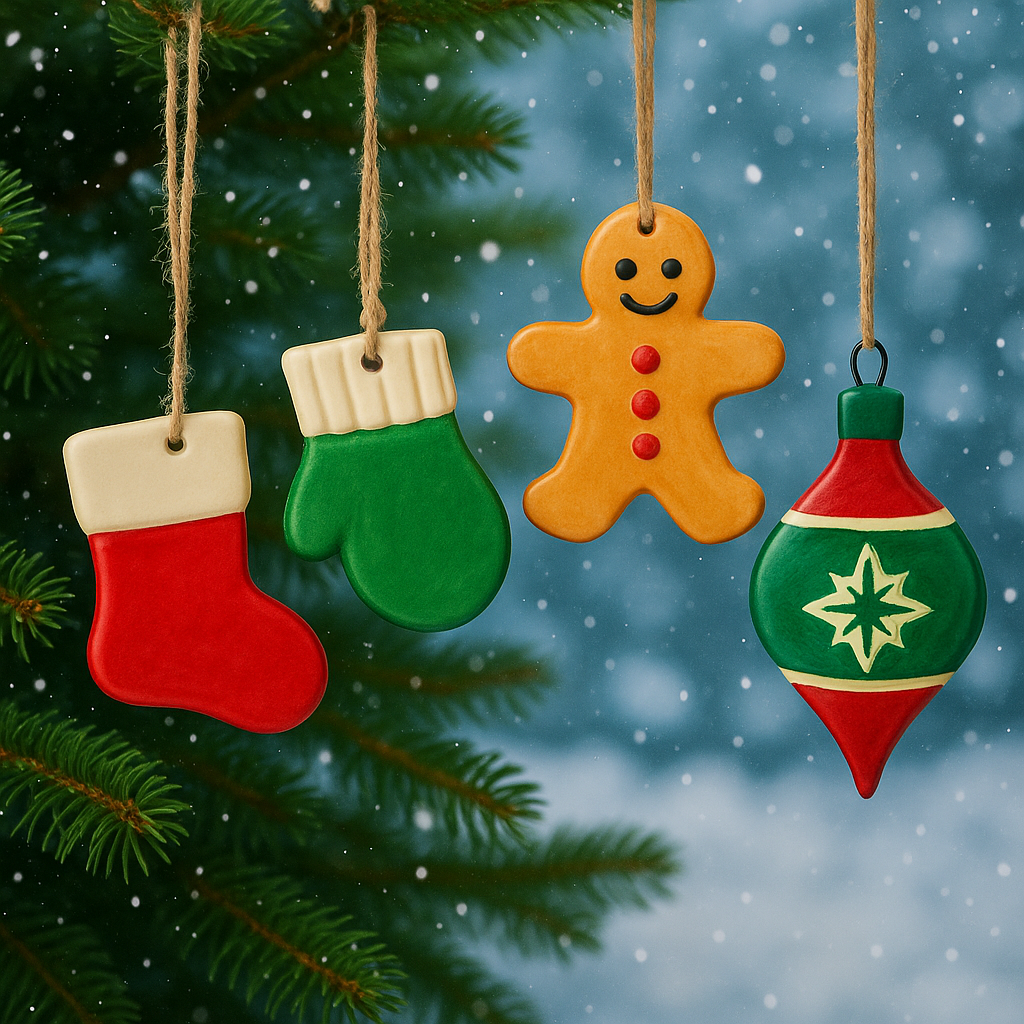 Ceramic Christmas Ornaments 