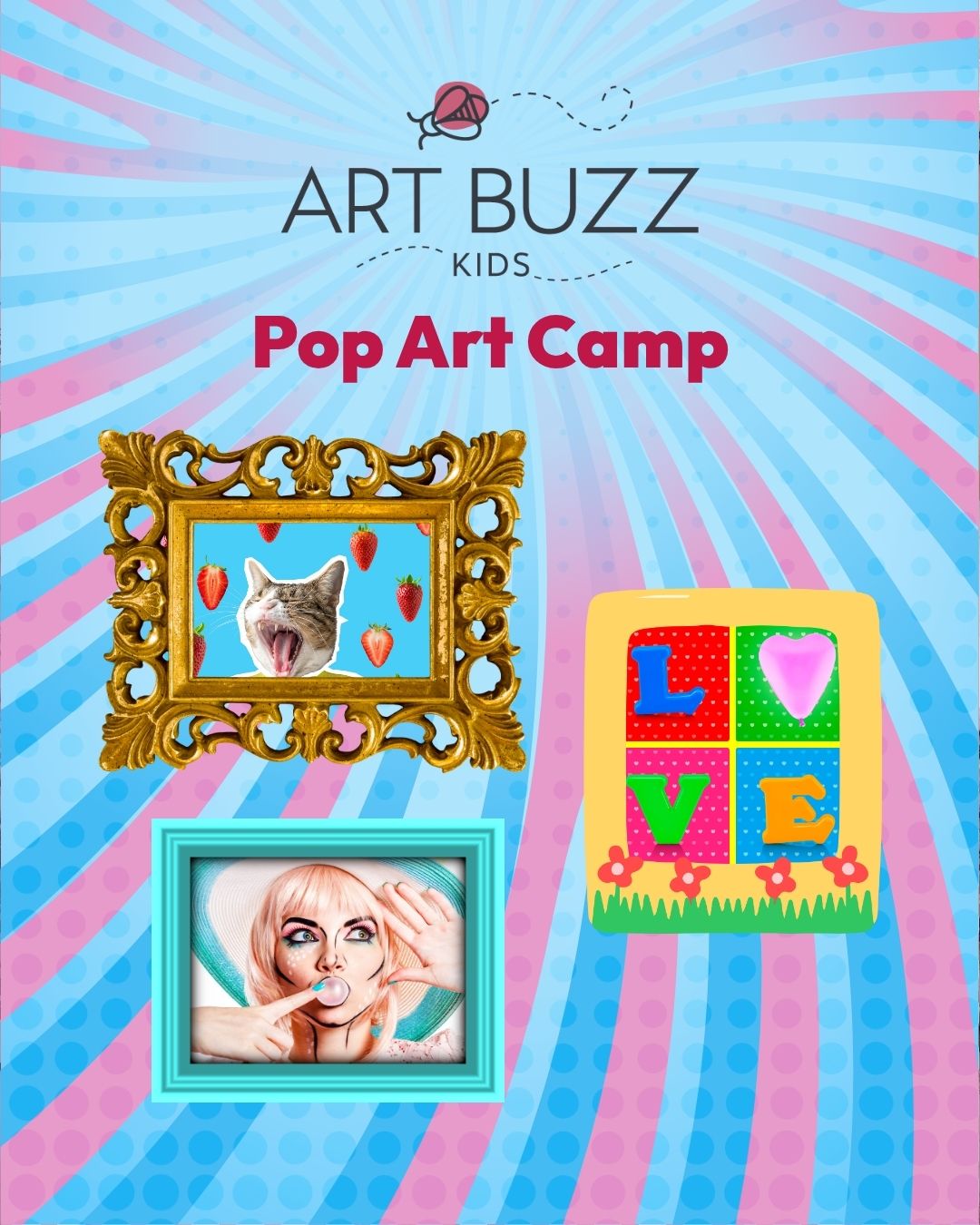 Morning or Combined Art Camp for Ages 5+ - Pop Art Camp