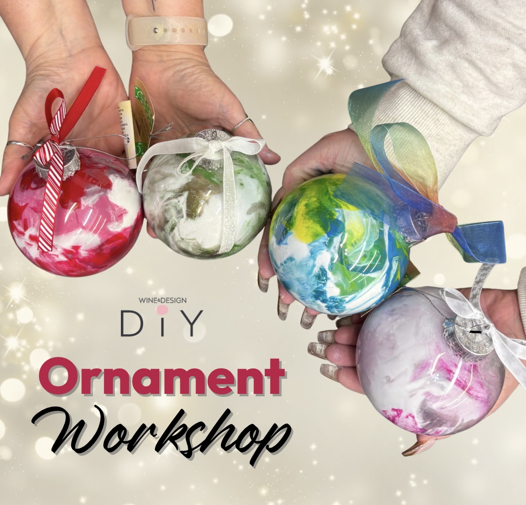 Acrylic Pour Ornaments Workshop! 