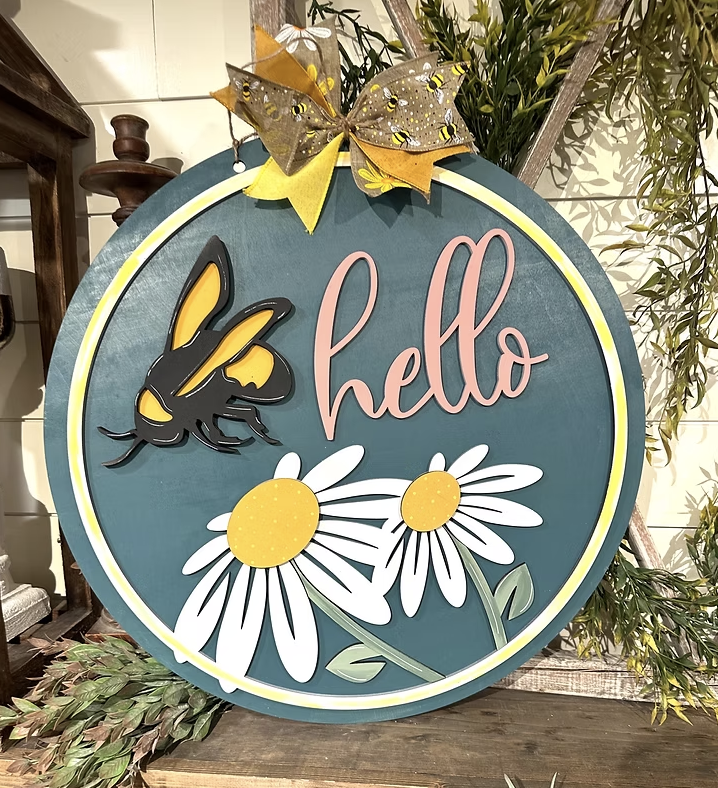 Hello Bee Door Hanger Workshop