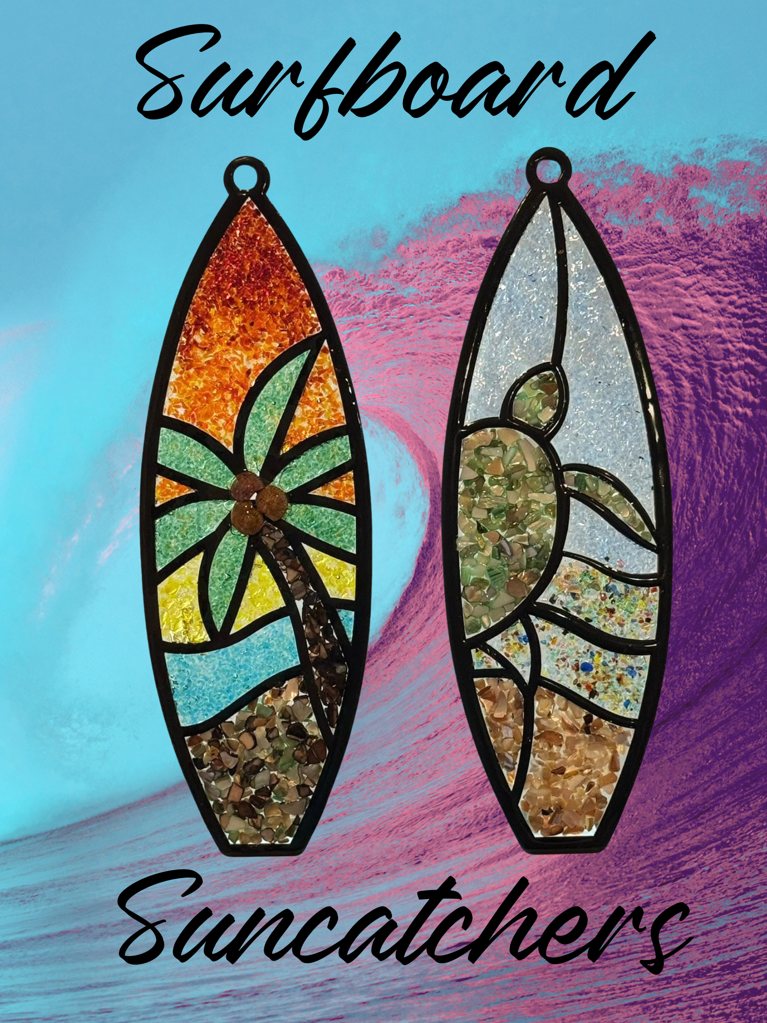 Surfboard Suncatchers (includes 2)