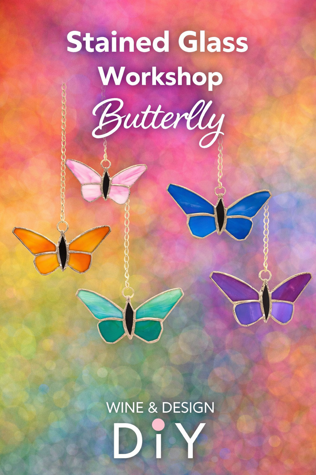 *NEW* *Beginner* Butterfly Stained Glass Workshop (2 Butterflies) 