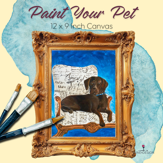 Mini Paint Your Pet Workshop on a 9 x12 Inch Canvas | Send your Photo by June 4th