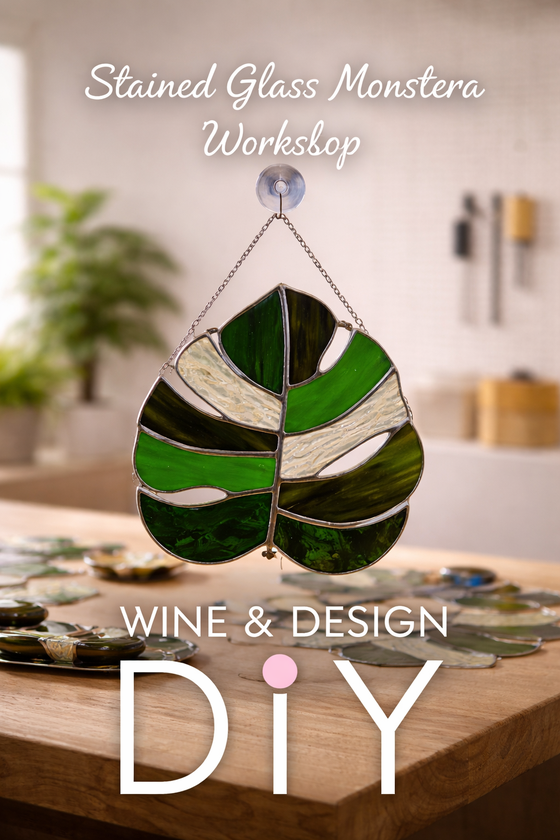 Monstera Leaf Stained Glass Workshop