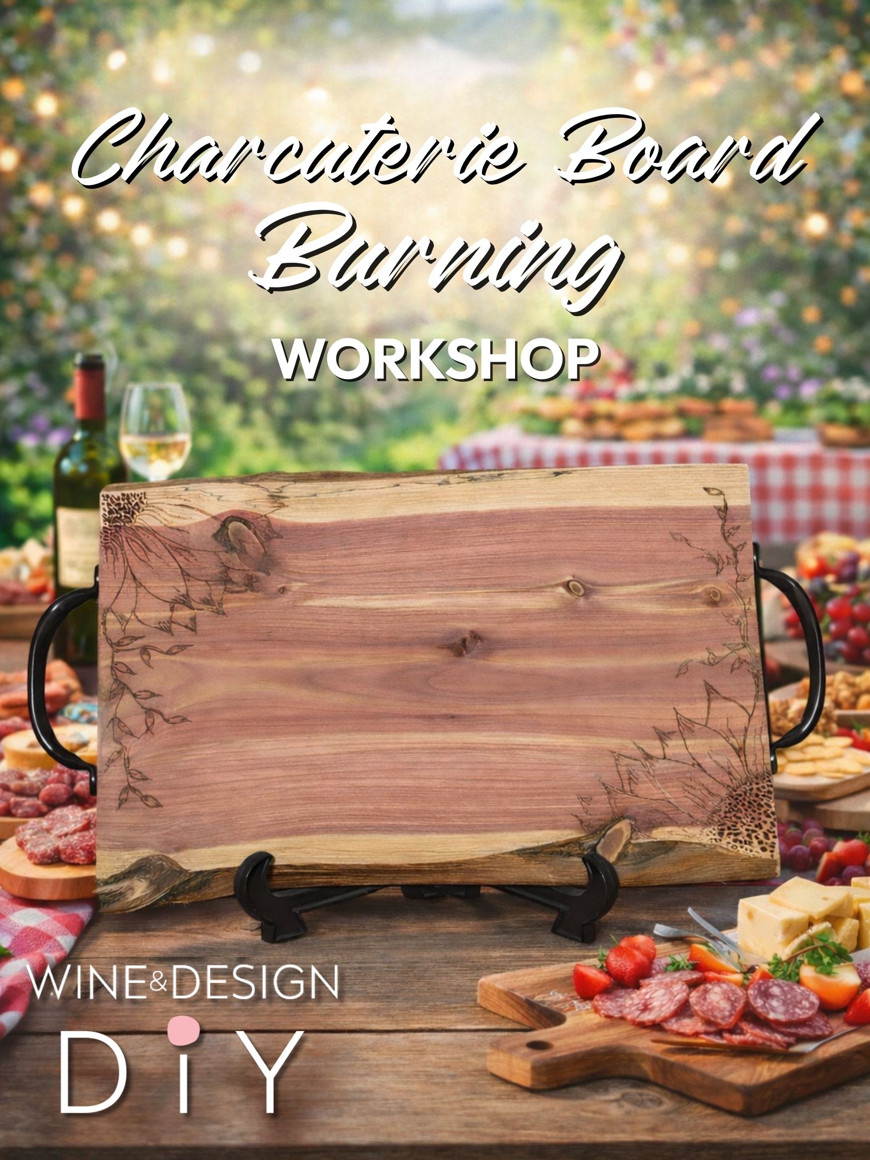 Wood Burned Charcuterie Board Class