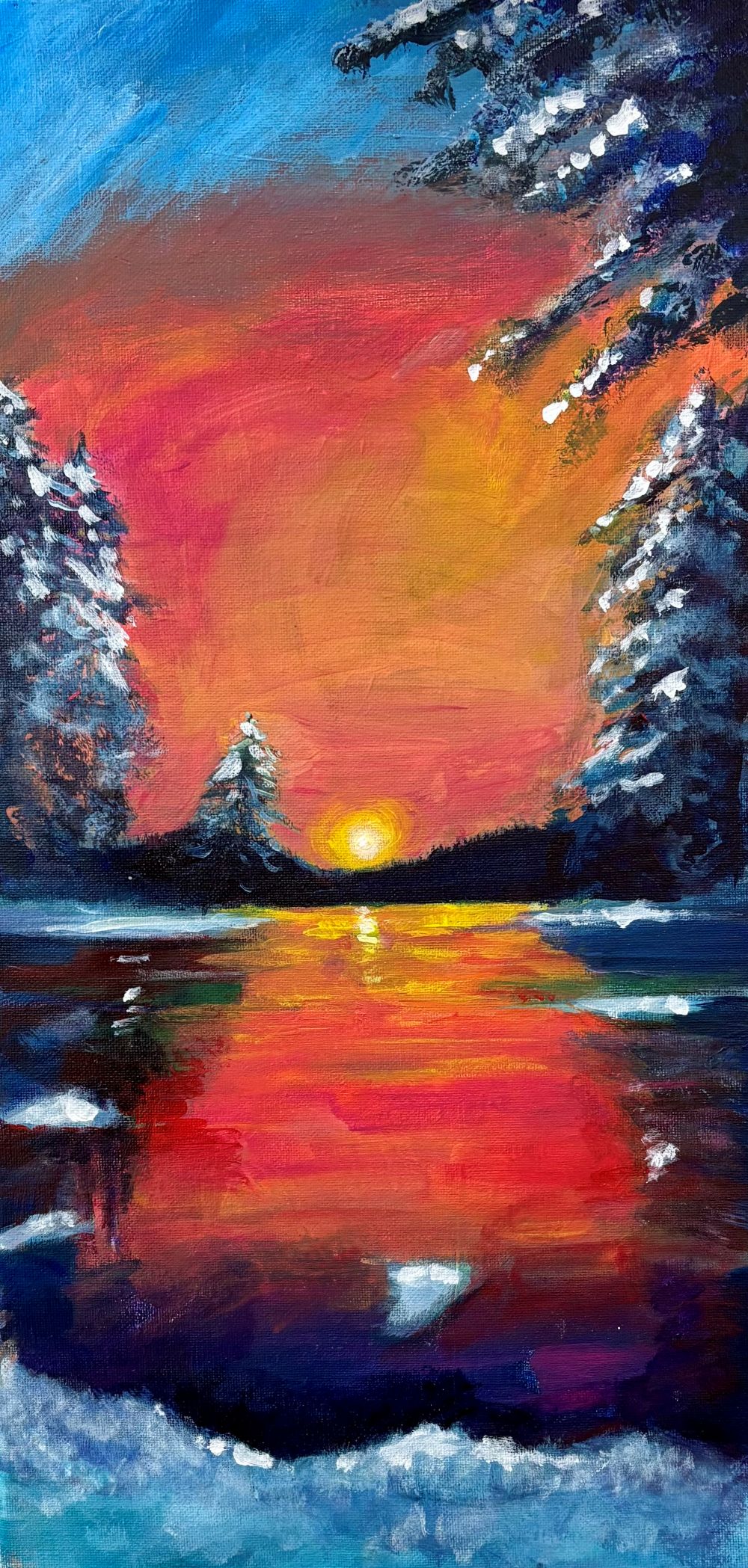 Impression Of A Winter Sunset