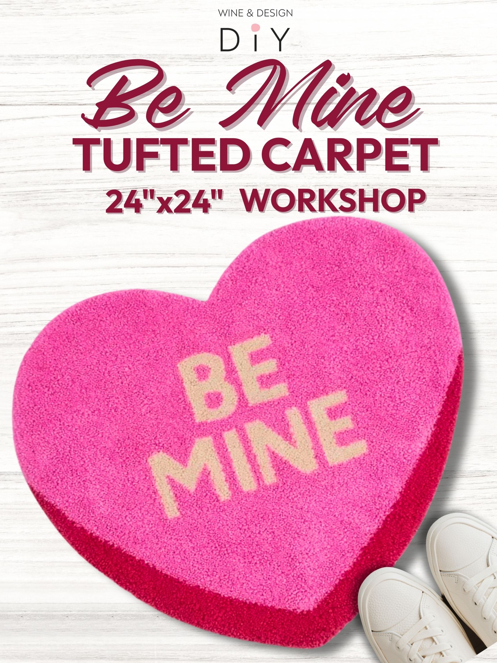 1 TICKET LEFT! Be Mine Rug Making Workshop *3 Hours*