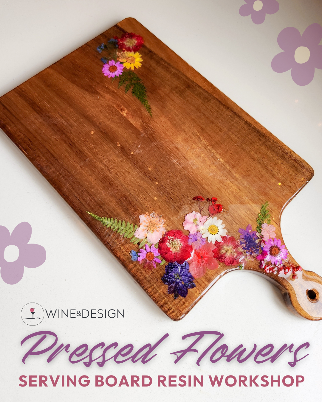 Bloom Boards with Pressed Flowers