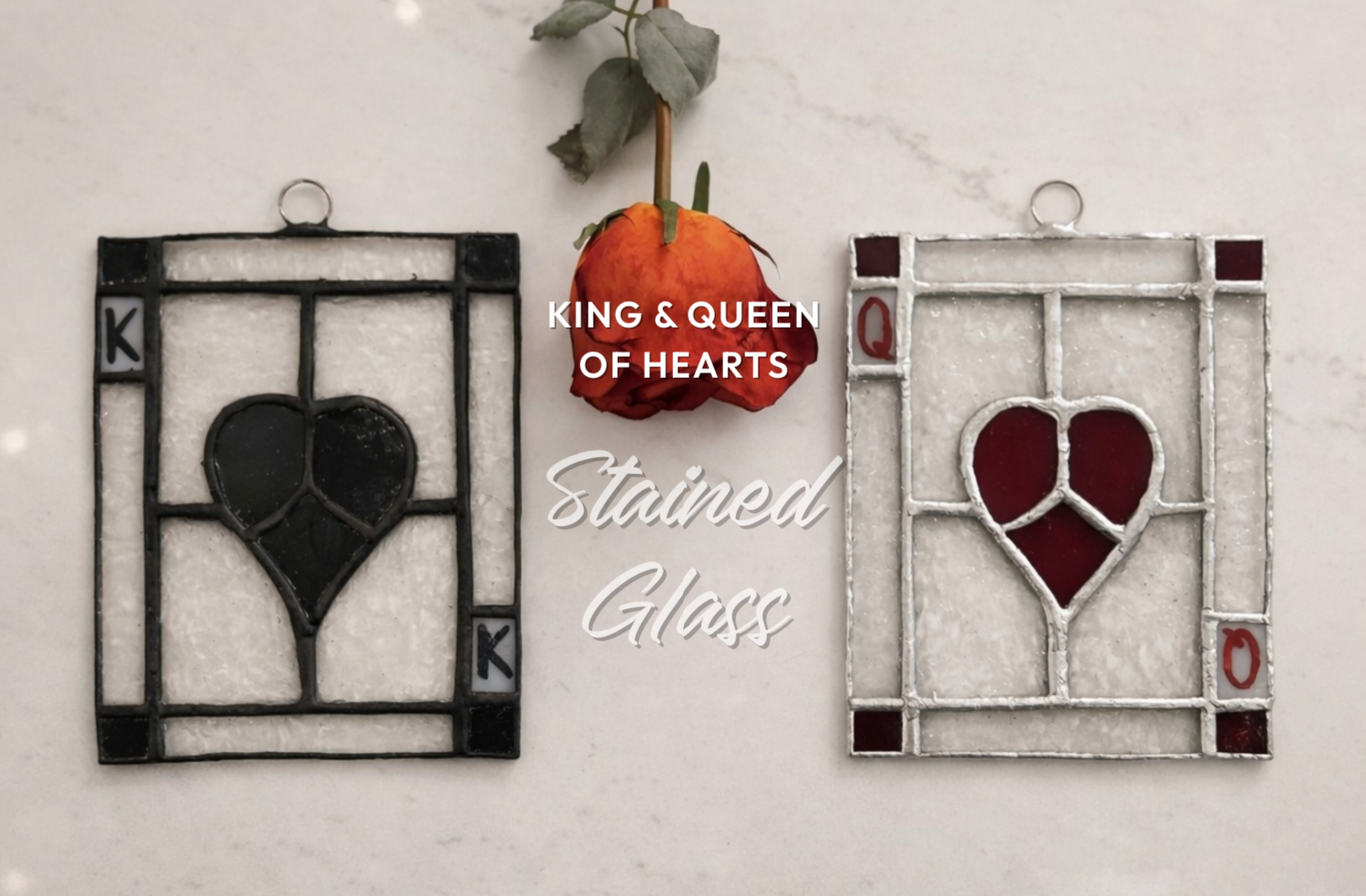 2 COUPLES LEFT! King & Queen of Hearts - Stained Glass Experience