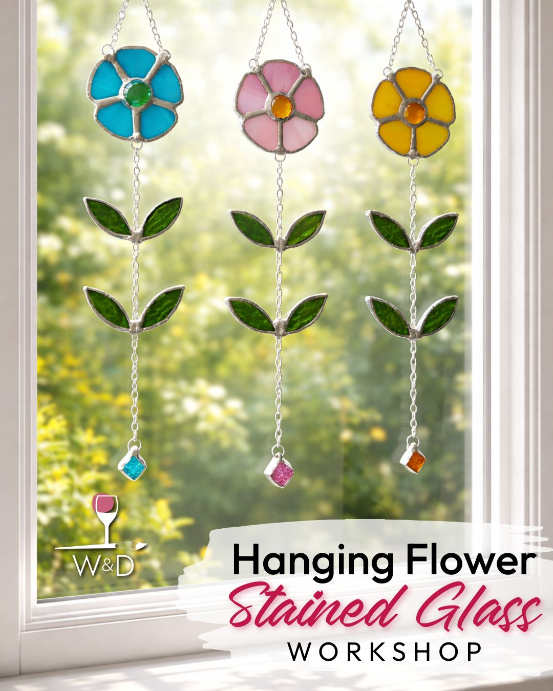 Hanging Flower Stained Glass Workshop
