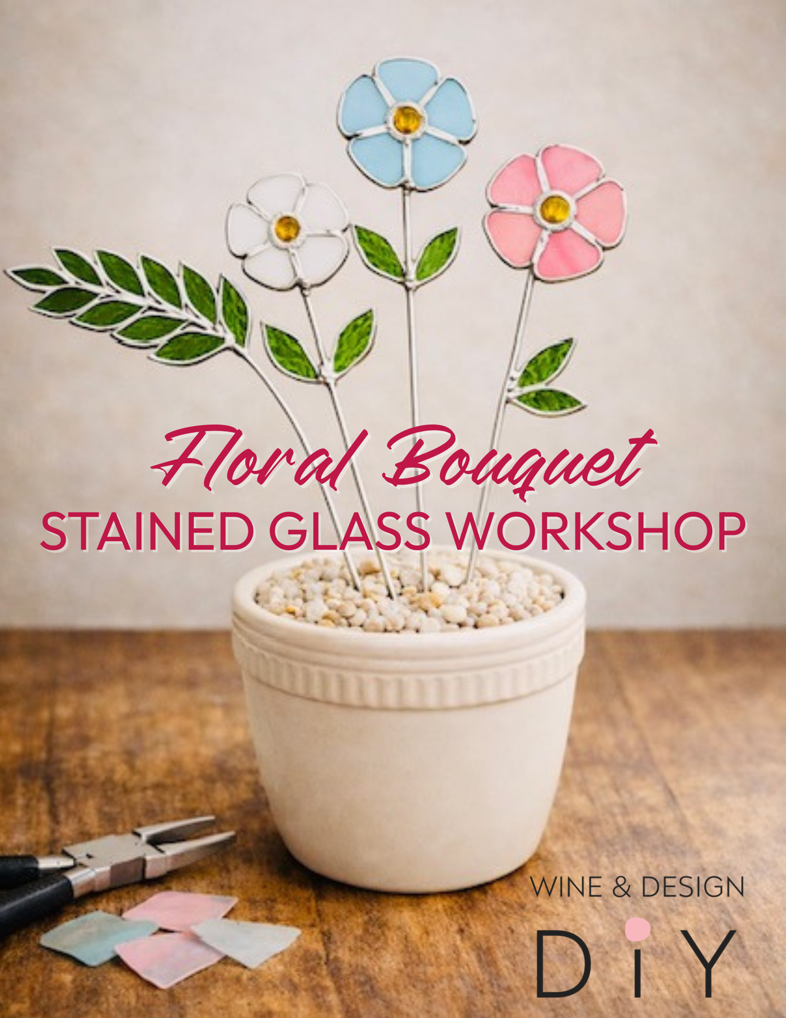 Floral Bouquets Stained Glass Workshop