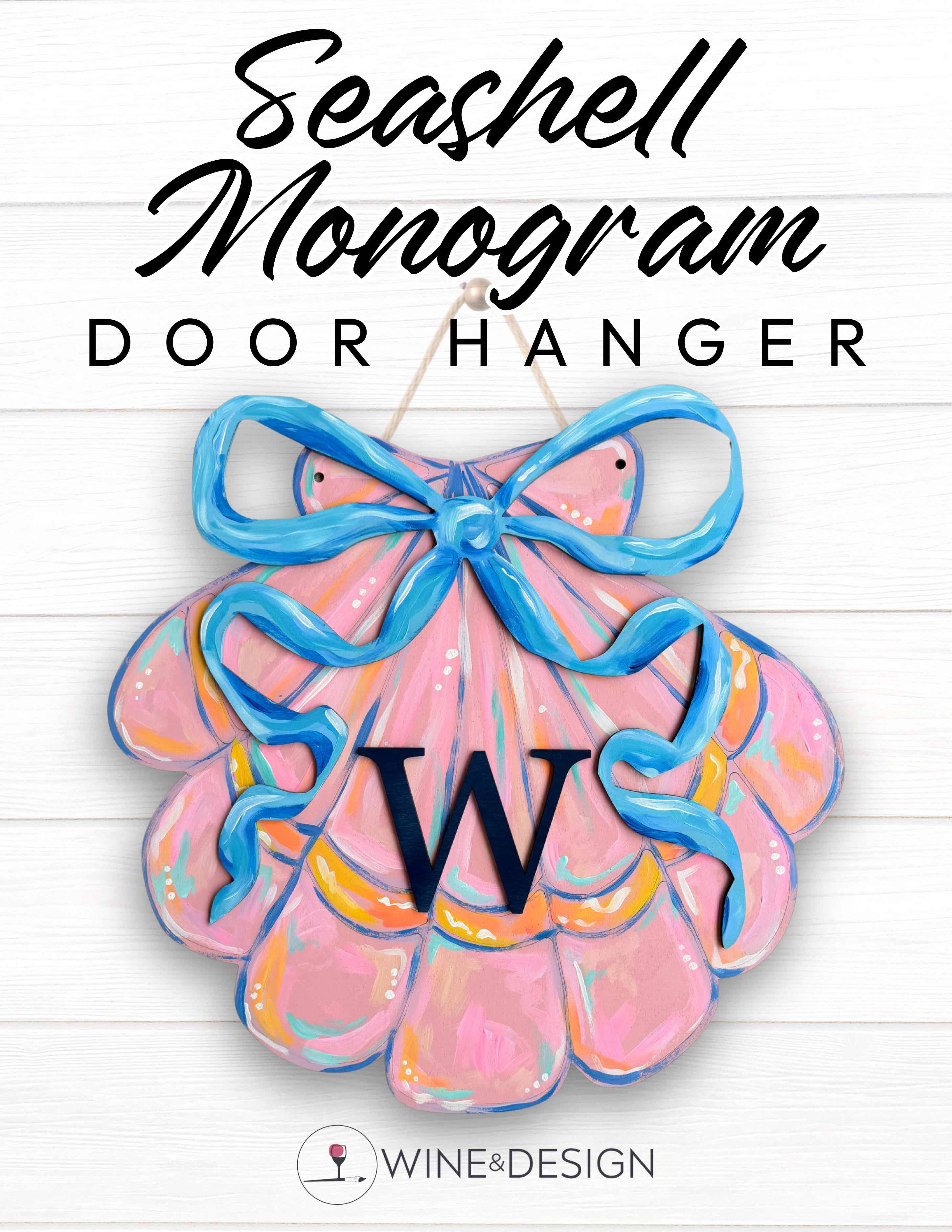 Seashell Monogram Door Hanger Workshop at Carolina Home and Garden