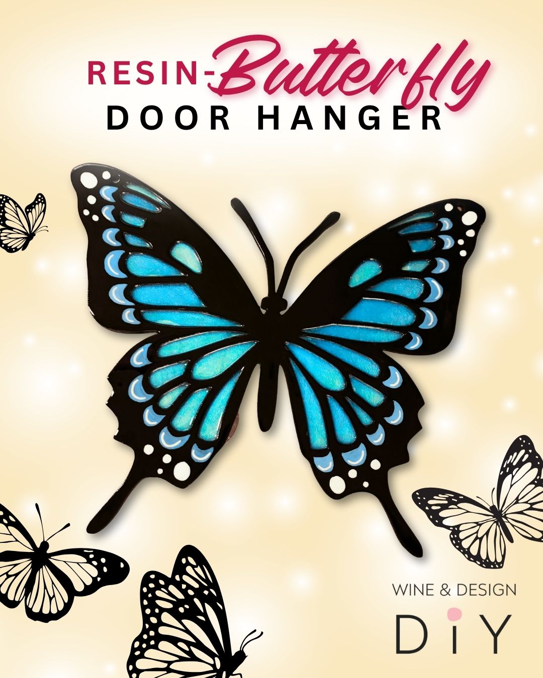 Resin Butterfly Door Hanger