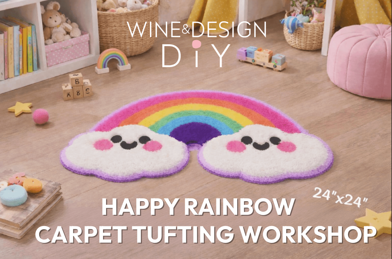 2 TICKETS LEFT! Happy Rainbow Rug Making Workshop *3 hours*