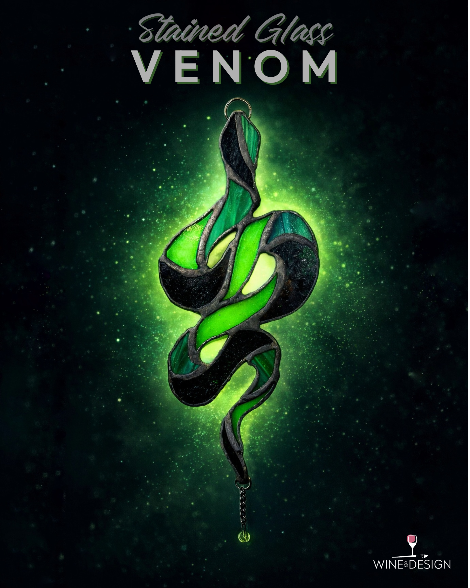 Stained Glass VENOM:  Friday the 13th Edition