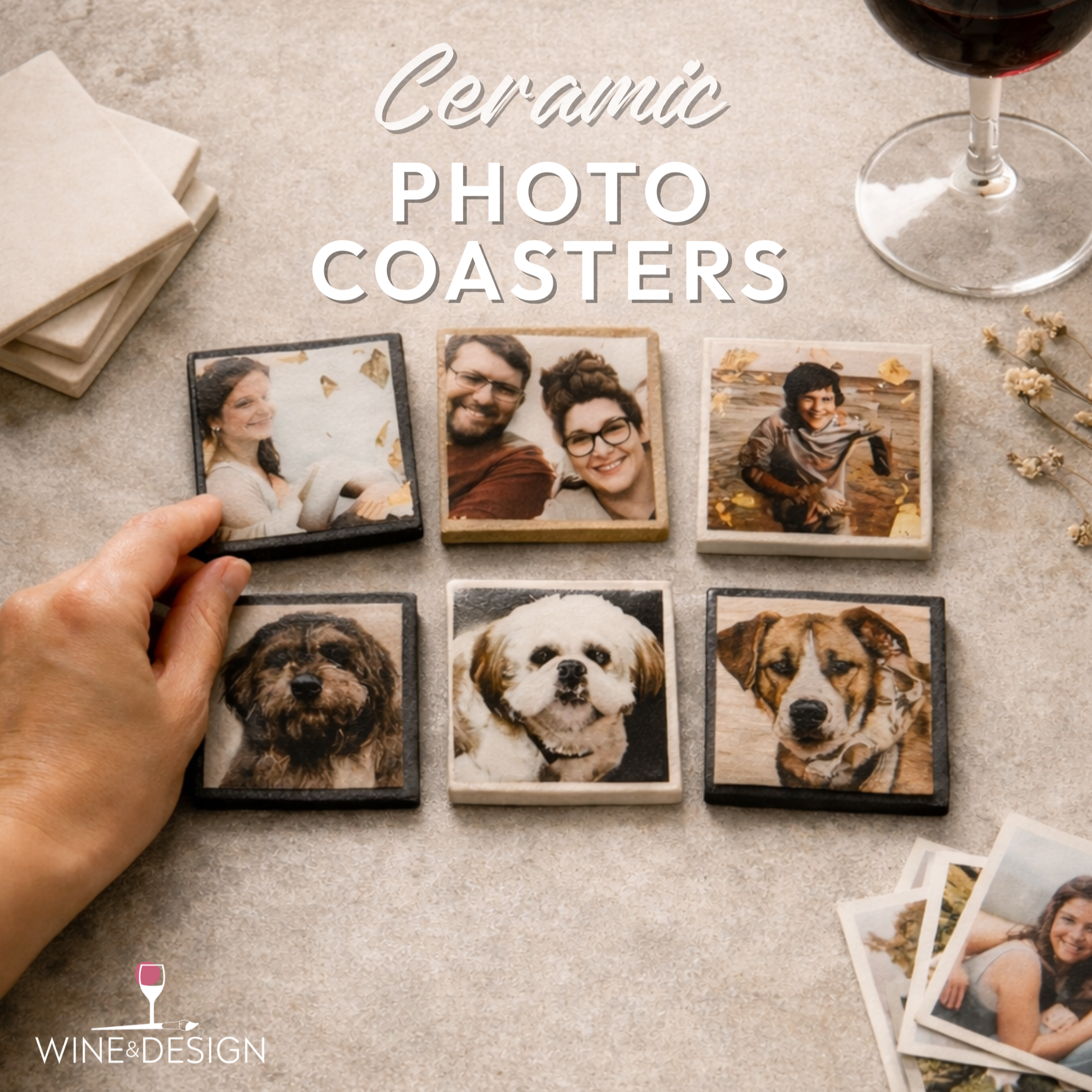 Custom Photo Ceramic Coaster Workshop