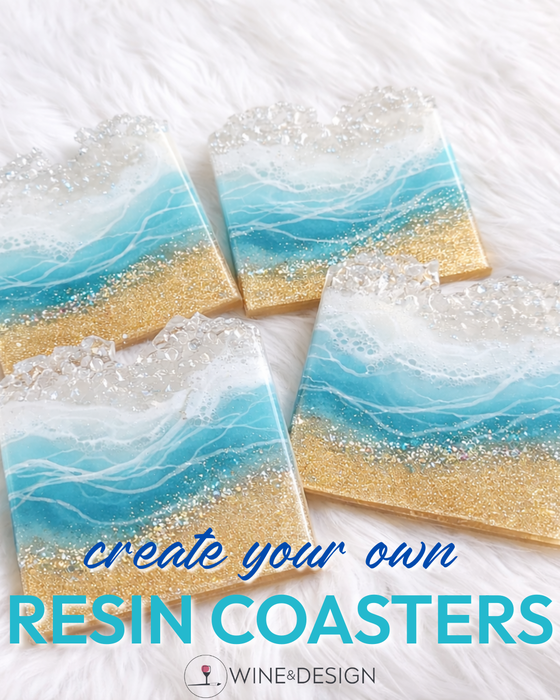 6 SPOTS LEFT: Resin Ocean Coasters