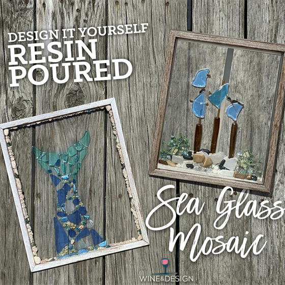Resin Pour Sea Glass Frame Workshop