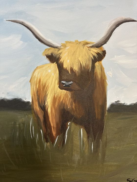 SOLD OUT Hug a Highland Event Painting at Brooks Homestead 