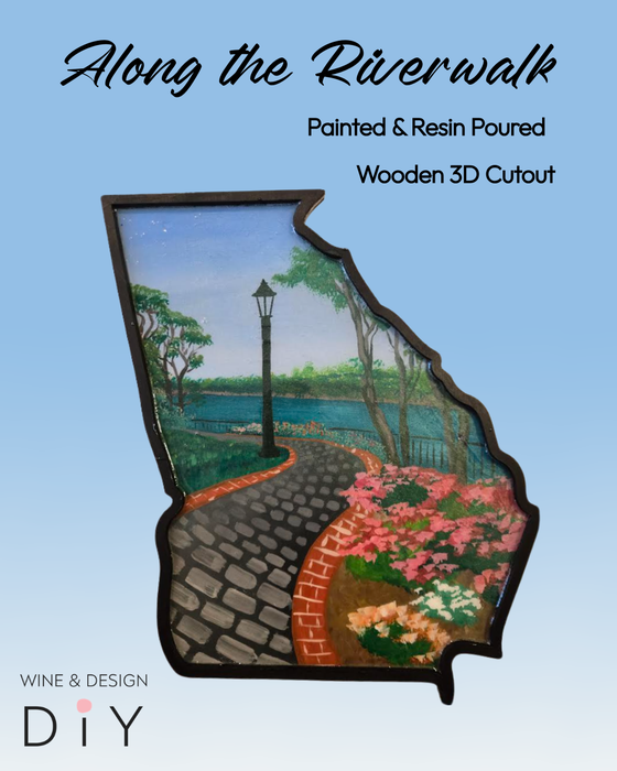 ALONG THE RIVERWALK PAINT & RESIN WORKSHOP **CHOOSE YOUR STATE***