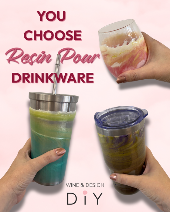 Resin Pour Glasses | You choose Set of 2