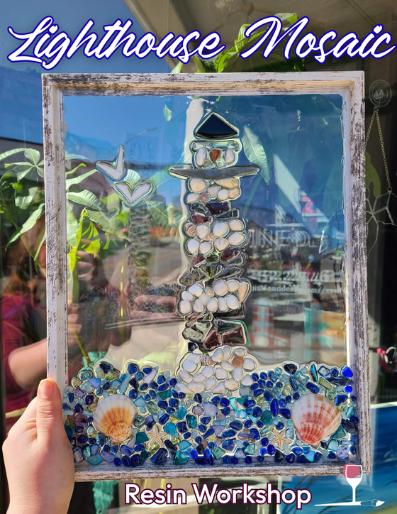 Lighthouse Resin Mosaic