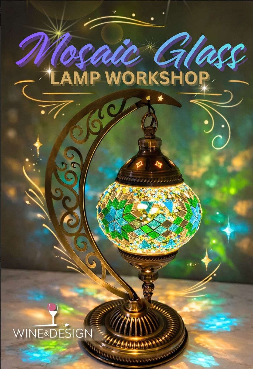 Pittsboro At West End Emporium- Turkish Mosaic Lamp Workshop- Moon Lamp