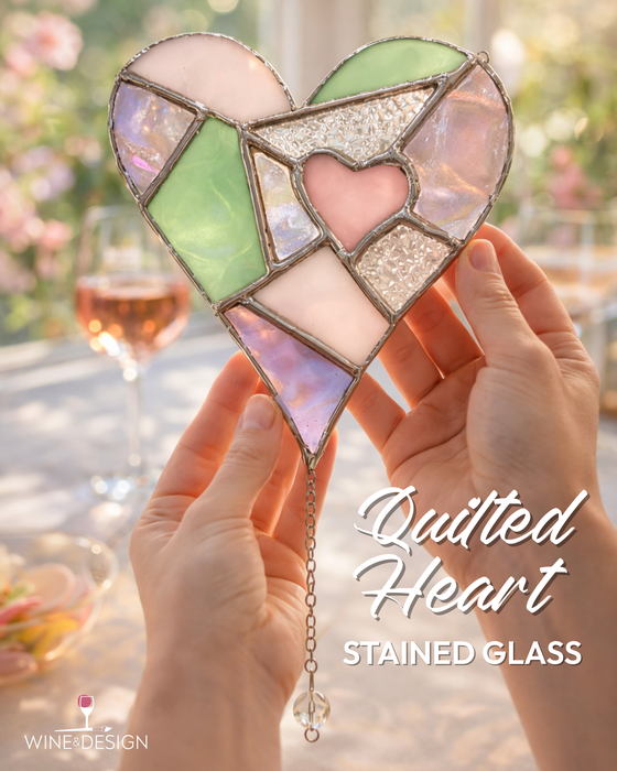 Mother's Day Special Quilted Heart Stained Glass Workshop