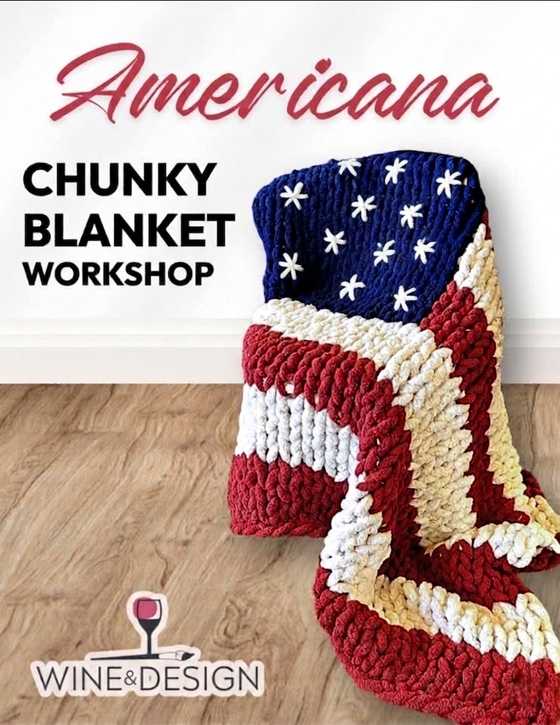 Stars & Stripes Americana Chunky Blanket Workshop