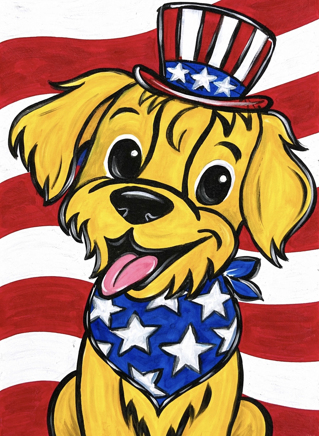 FAMILY PAINT NIGHT - Patriotic Pup!