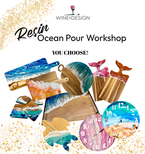 Resin Ocean Pour Workshop - YOU CHOOSE!
