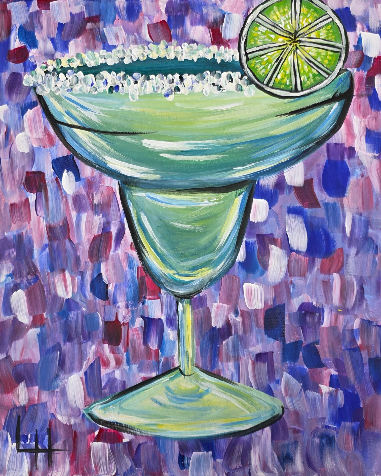 Cinco de Mayo Night - Funky Margarita Canvas Painting!
