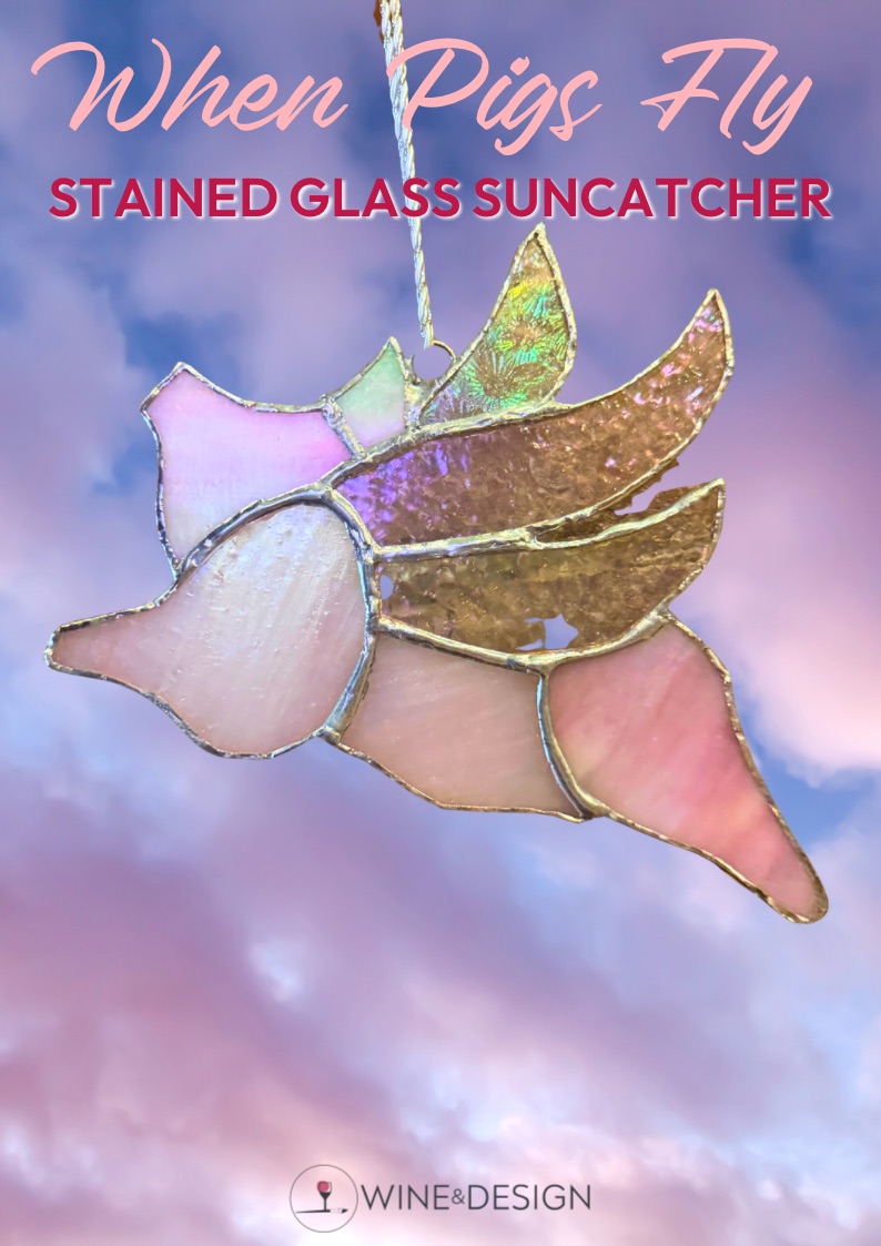 When Pigs Fly Stained Glass