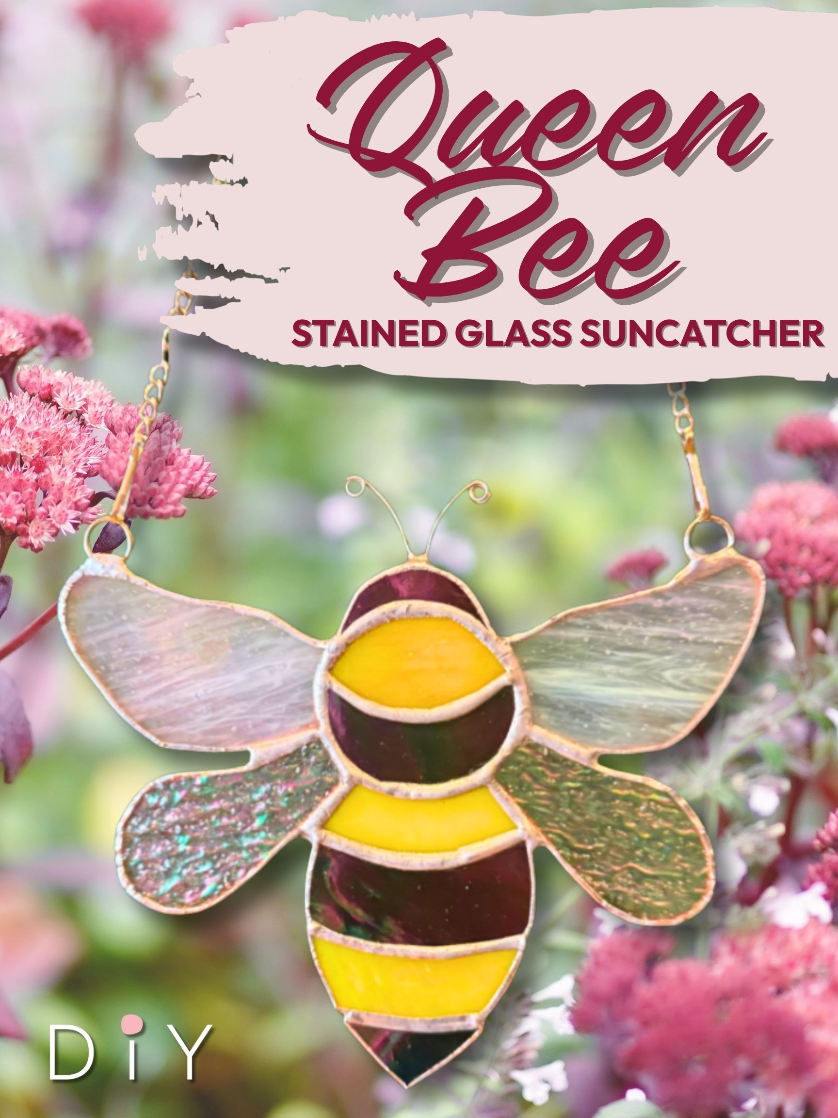 6 SPOTS LEFT Queen Bee Stained Glass Workshop