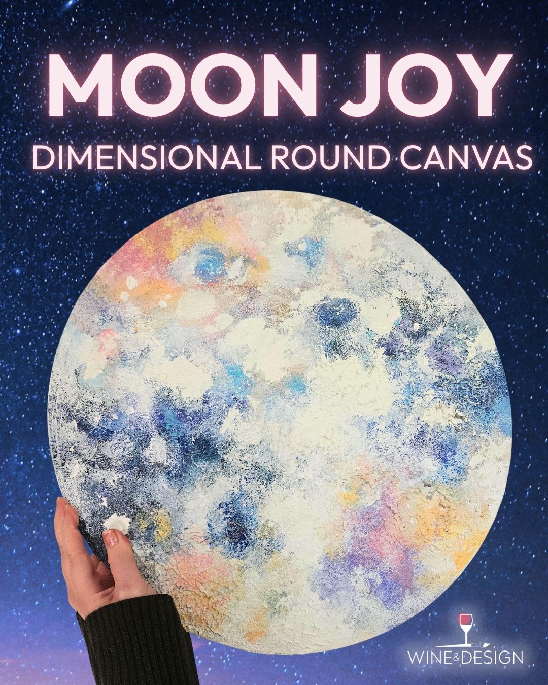 12 SPOTS ONLY: Moon Joy 3-D Canvas 