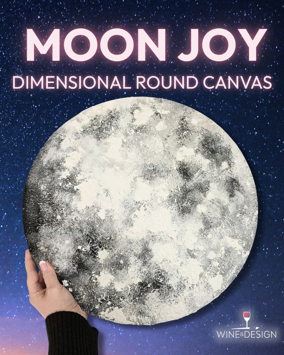 *NEW* Moon Joy Dimensional Round Canvas