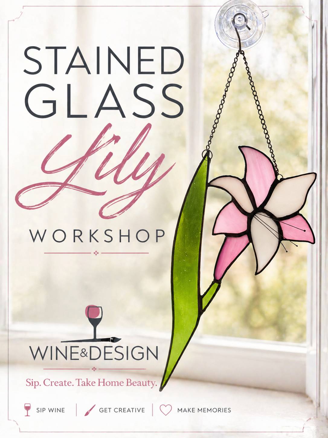 *NEW* Stained Glass Lily Flower Workshop Intermediate Sklll Level