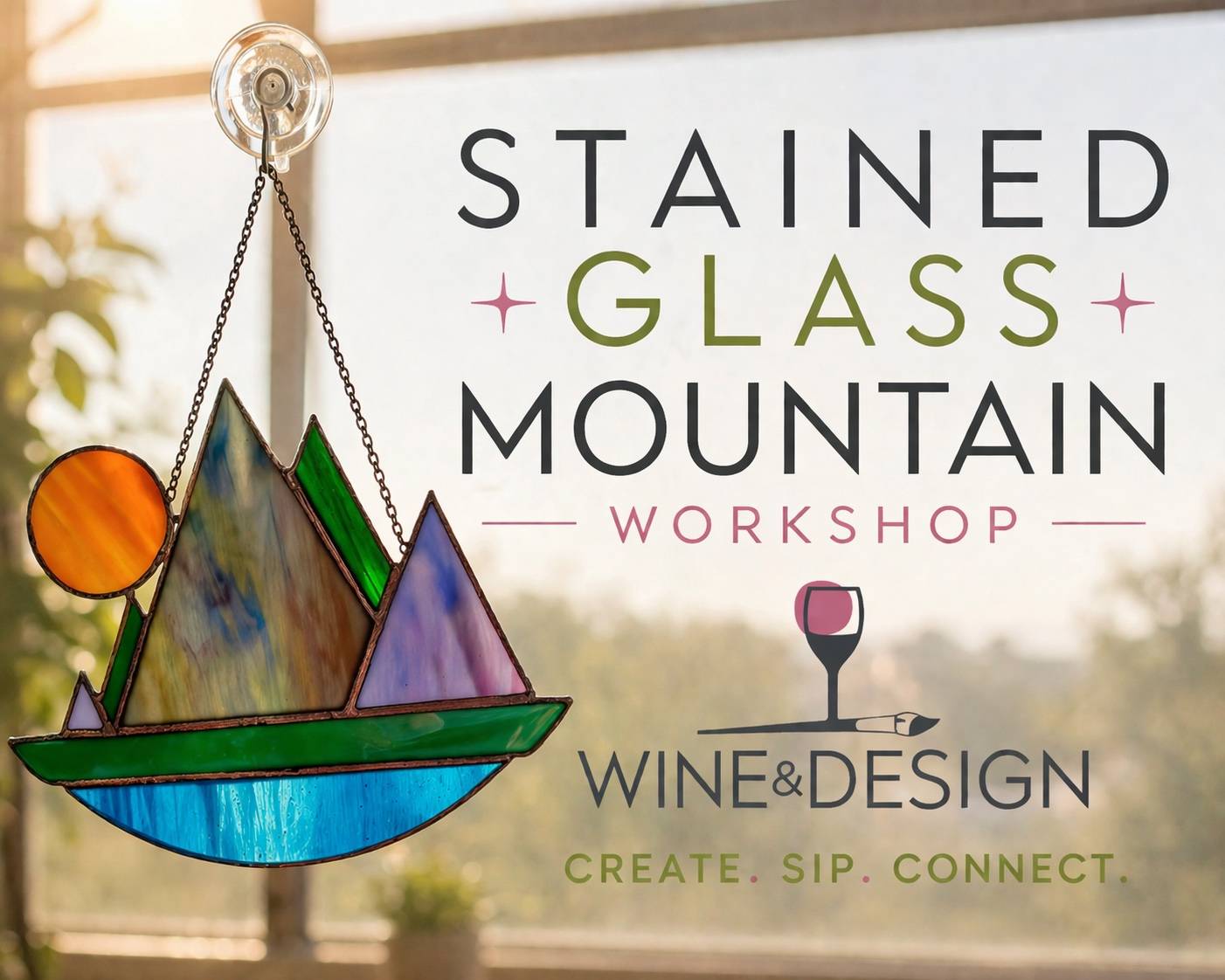 Stained Glass Mountains Workshop intermediate 