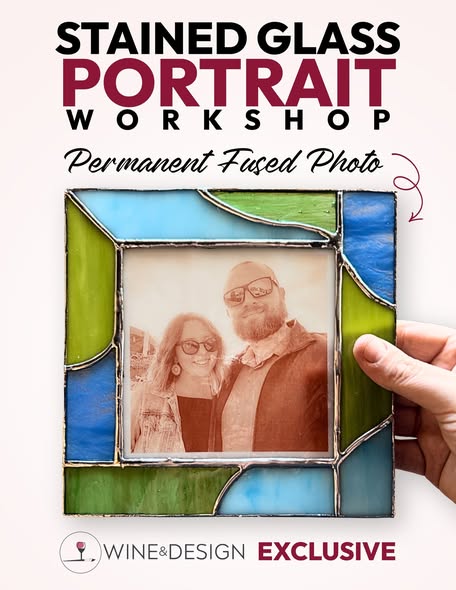 Stained Glass Portrait (Fused Glass Image)