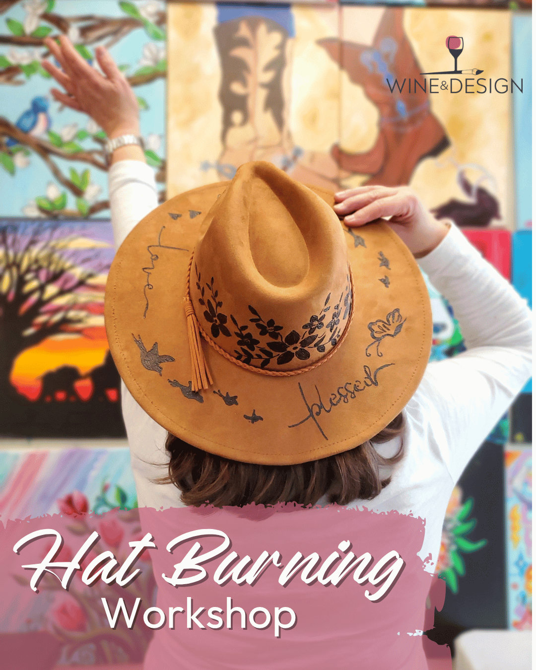 Flat Brim Hat Burning Workshop