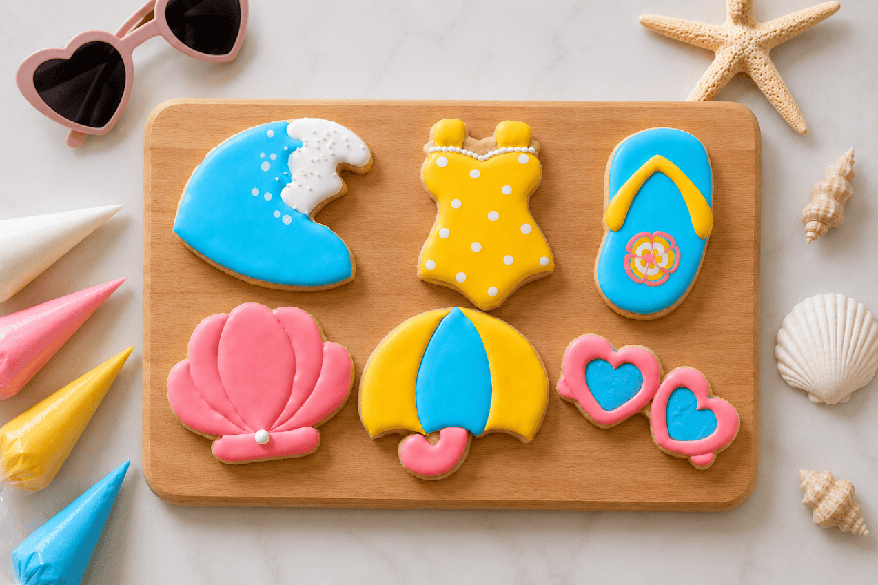 14 Seats Left! Beach Day Themed Cookie Decorating Workshop 