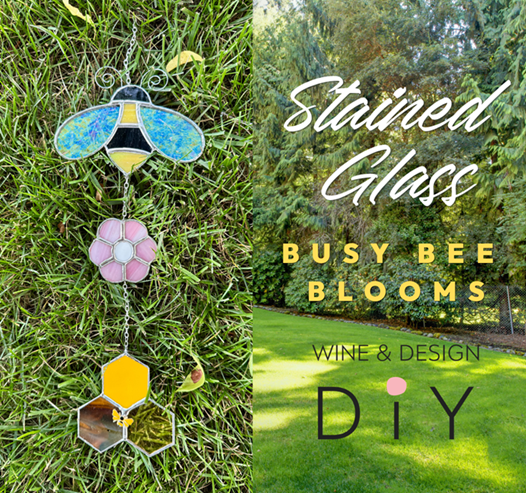 Stained Glass Busy Bee Blooms