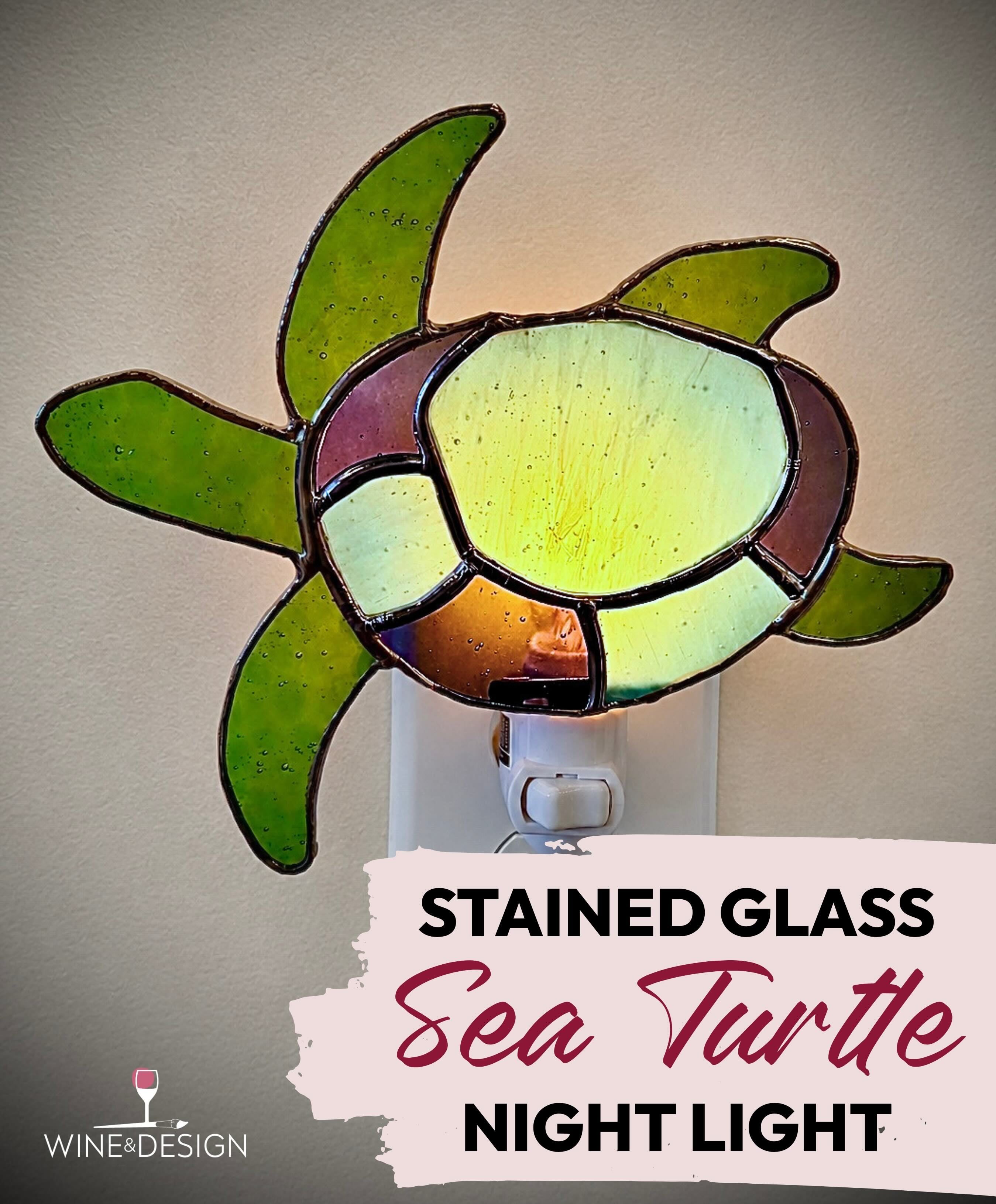 Stained Glass Sea Turtle Nightlight