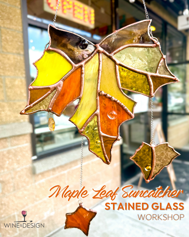 Maple Leaf Suncatcher Stained Glass Workshop 