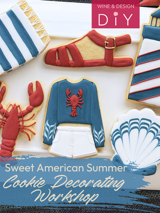 NEW Sweet American Summer Cookie Decorating Workshop! - a step by step art experience!