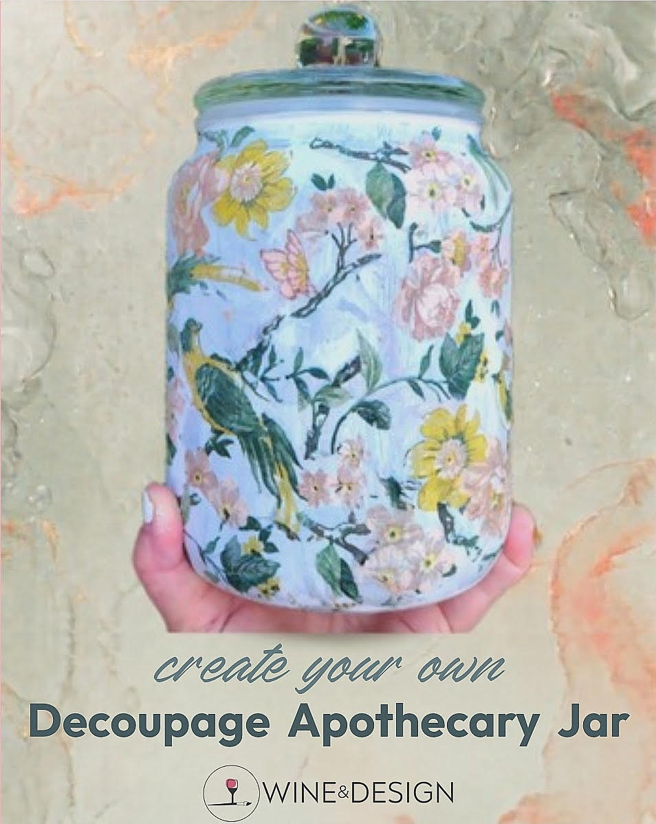 Create Your Own Decoupage 74 oz Apothecary Jar