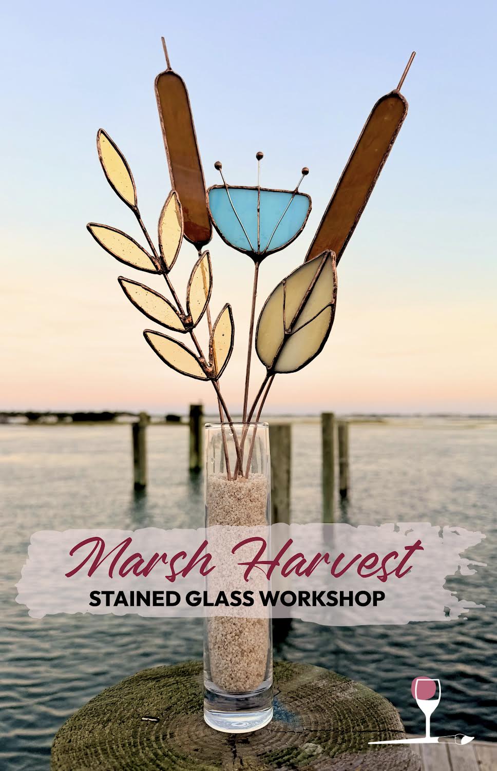 Stained Glass Marsh Harvest